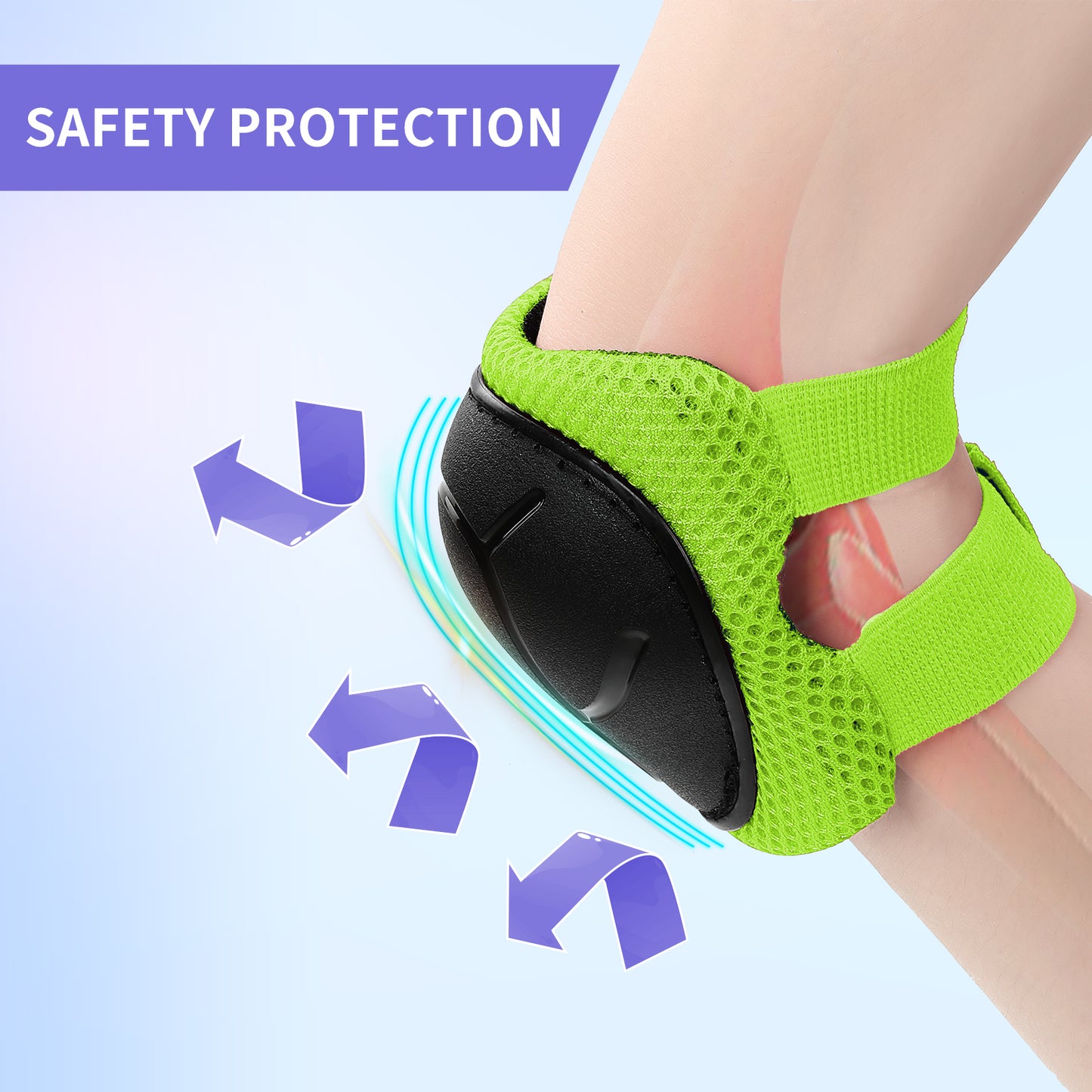KUYOU CHINA Gudook Kid's Knee Pad-F001(Green)-Outdoor Recreation