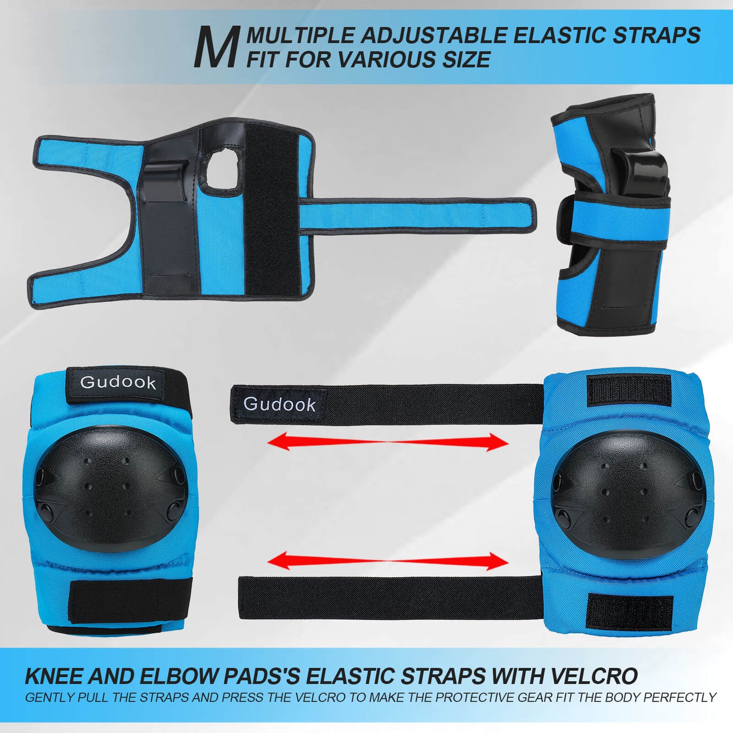 Gudook Sports Protective Pads F004(Blue)