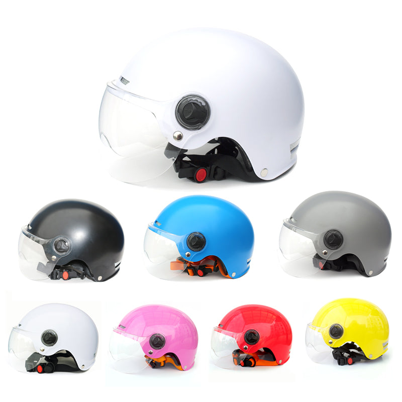 Gudook Manufacturer ABS Electric Motorcycle Helmets with Goggle