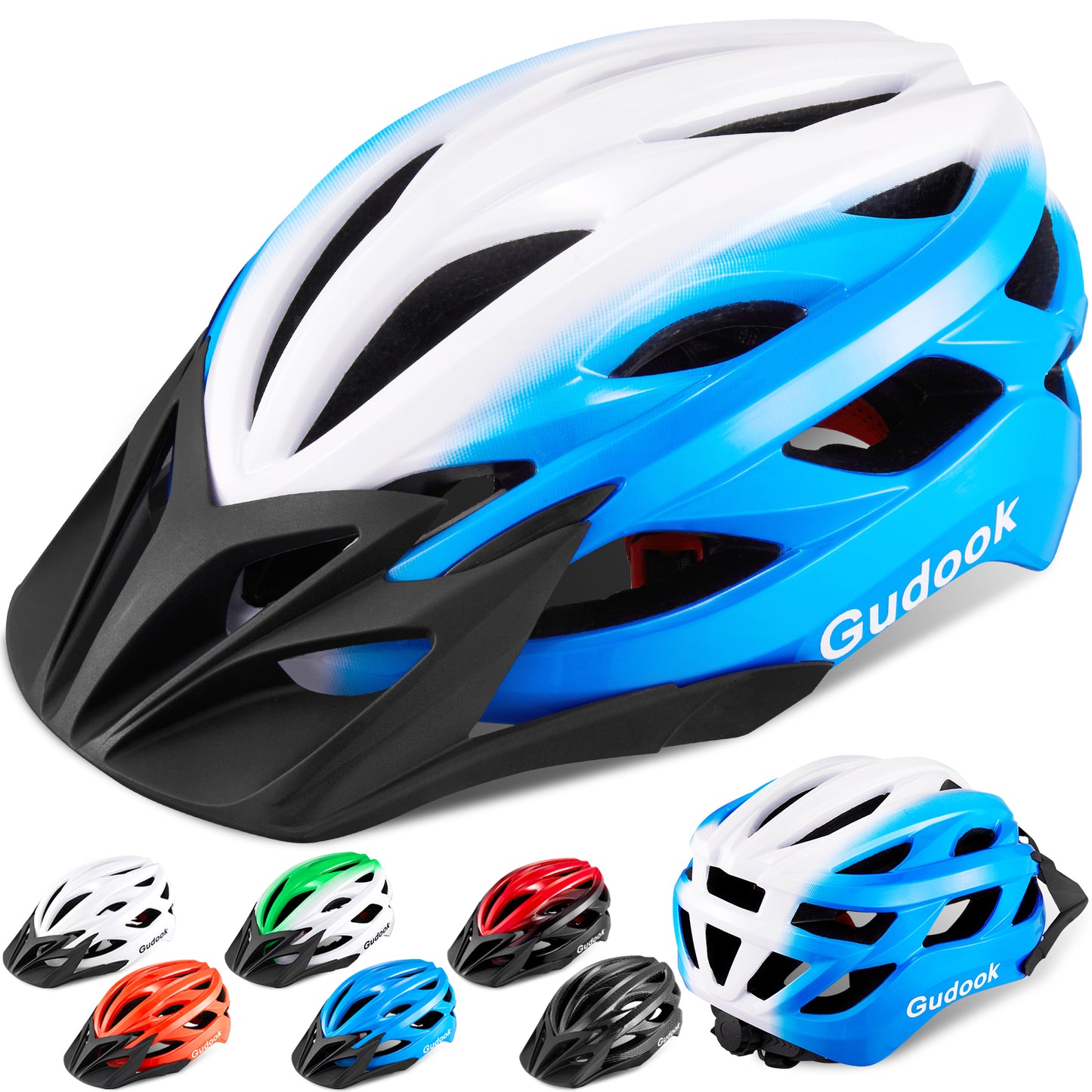 Gudook Bicycle Helmet with Detachable Visor KY-055