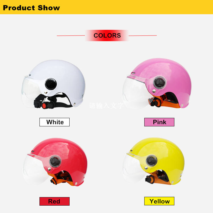 Gudook Manufacturer Hotsales ABS Electric Motorcycle Helmet with Goggle
