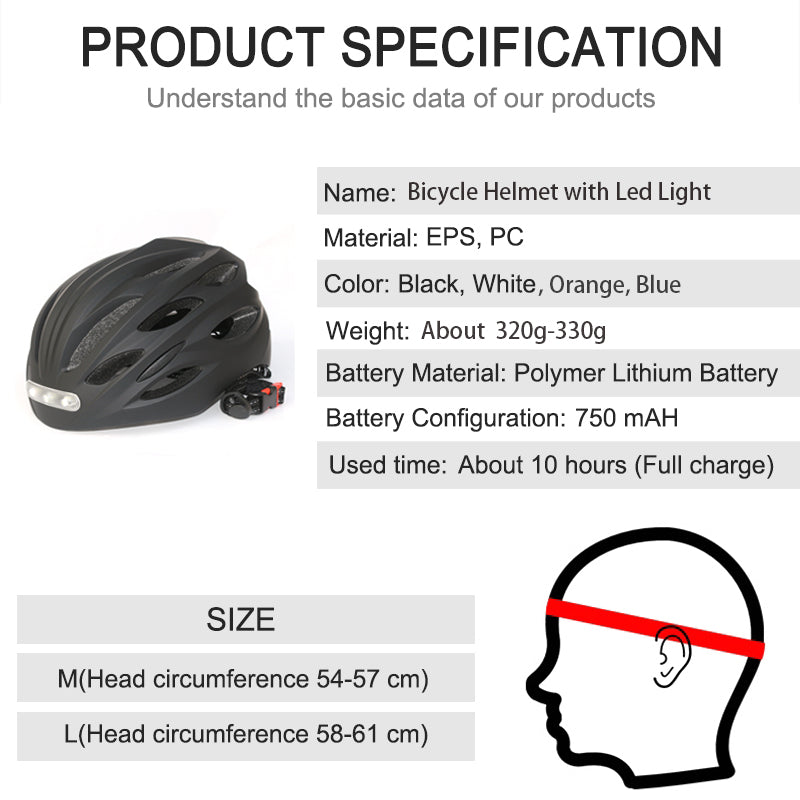 Gudook Manufacturer Urban Commuter Bicycle Helmet with Rechargeable LED Light-Kuyou China Outdoor Recreation Sports