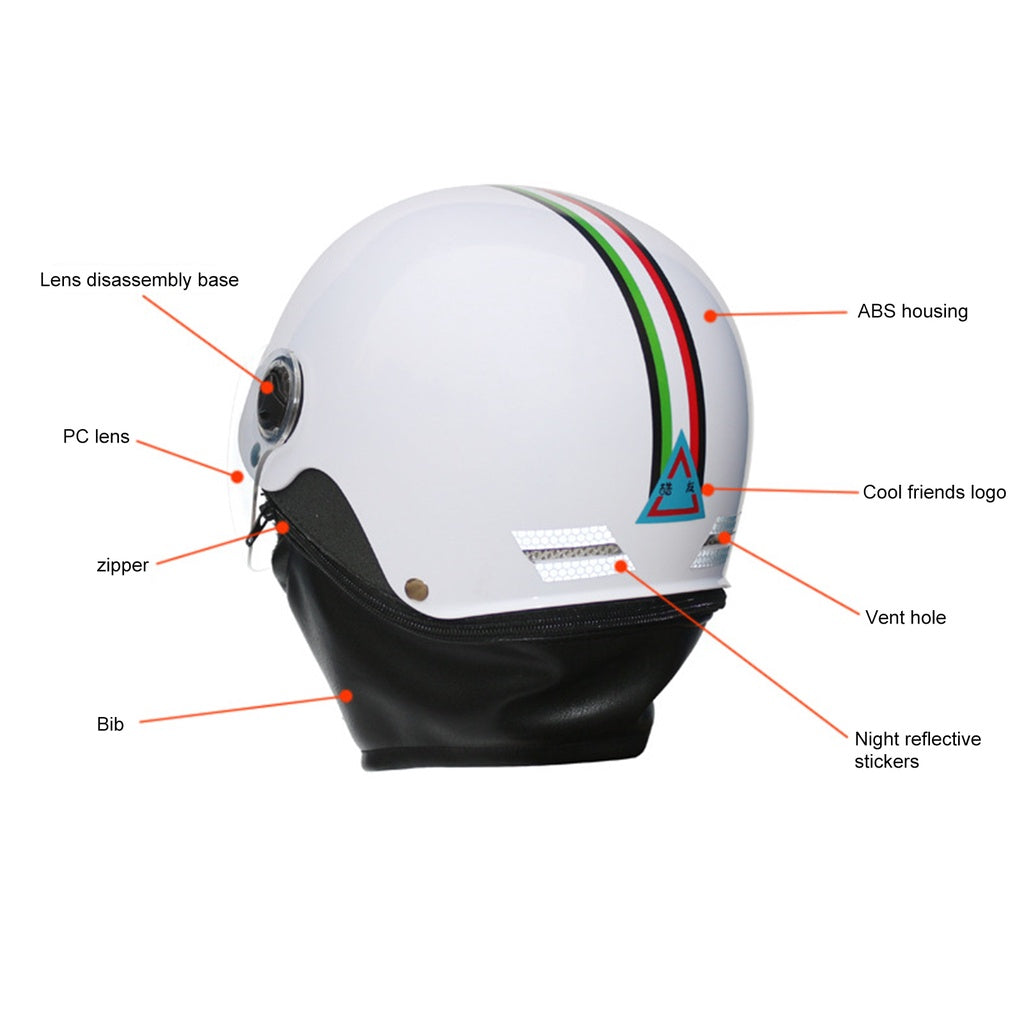 Gudook Manufacturer ABS Electric Motorcycle Ebike Riding Helmets